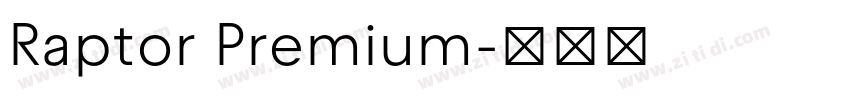 Raptor Premium字体转换